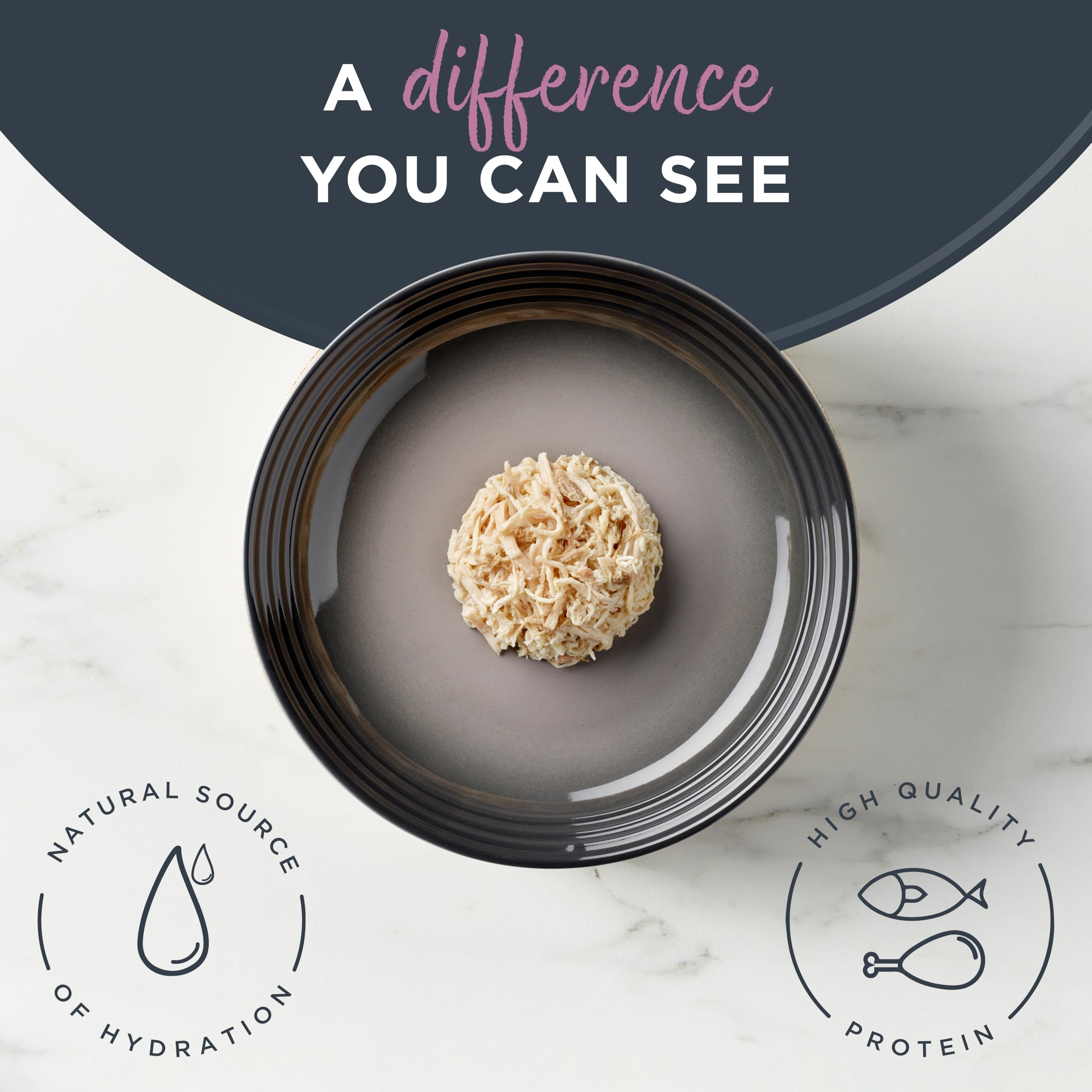 Reveal grain-free ingredients close-up emphasizes simple, natural nutrition your cat may enjoy.