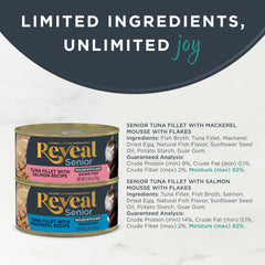 Reveal limited-ingredient grain-free label signaling clean nutrition for cats