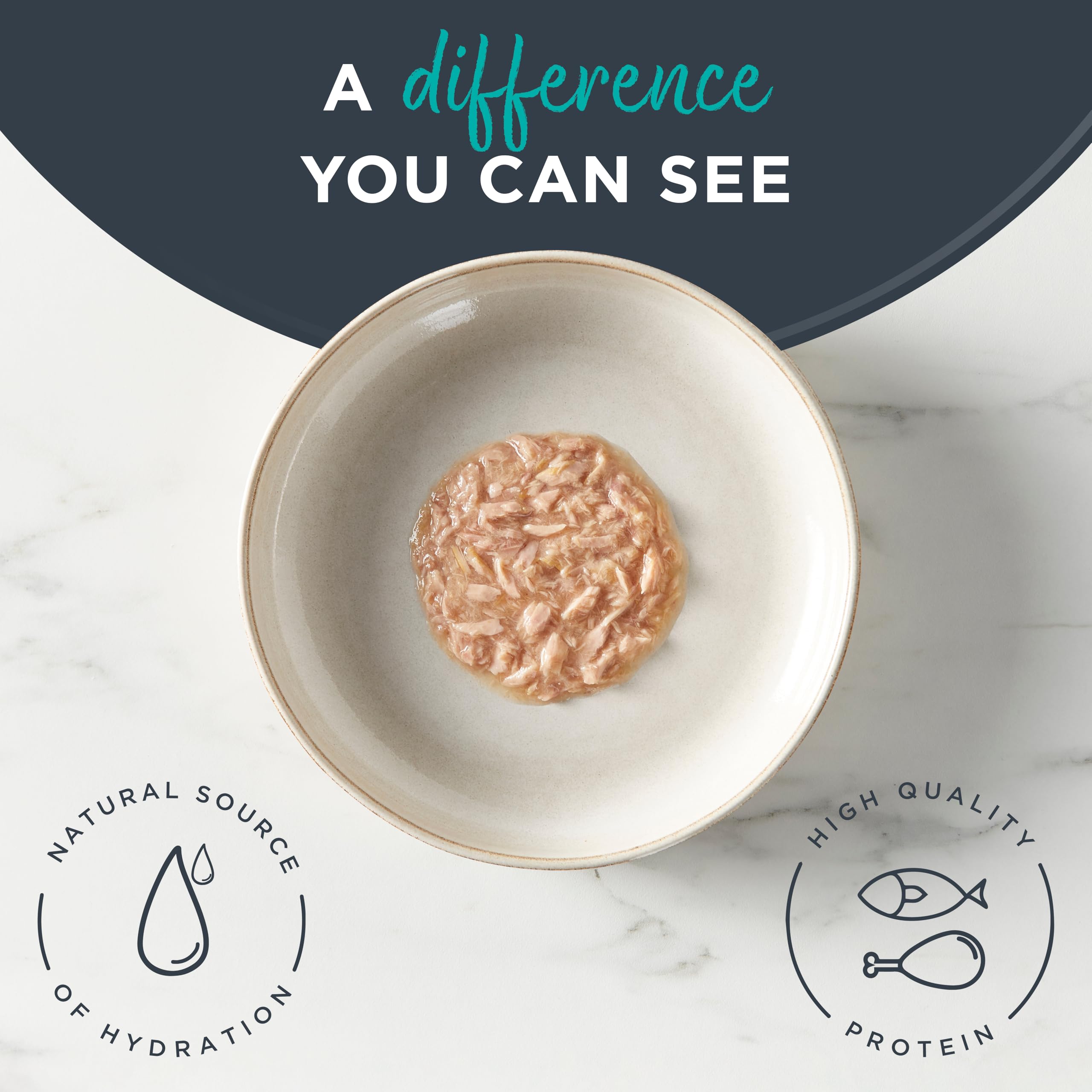 Reveal grain-free packaging for simple, natural cat nutrition