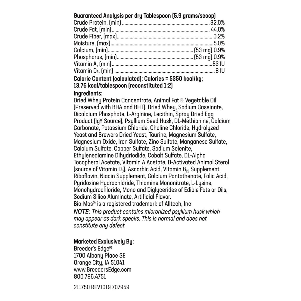Revival Breeder's Edge Foster Care amino acids support healthy growth in young pets.