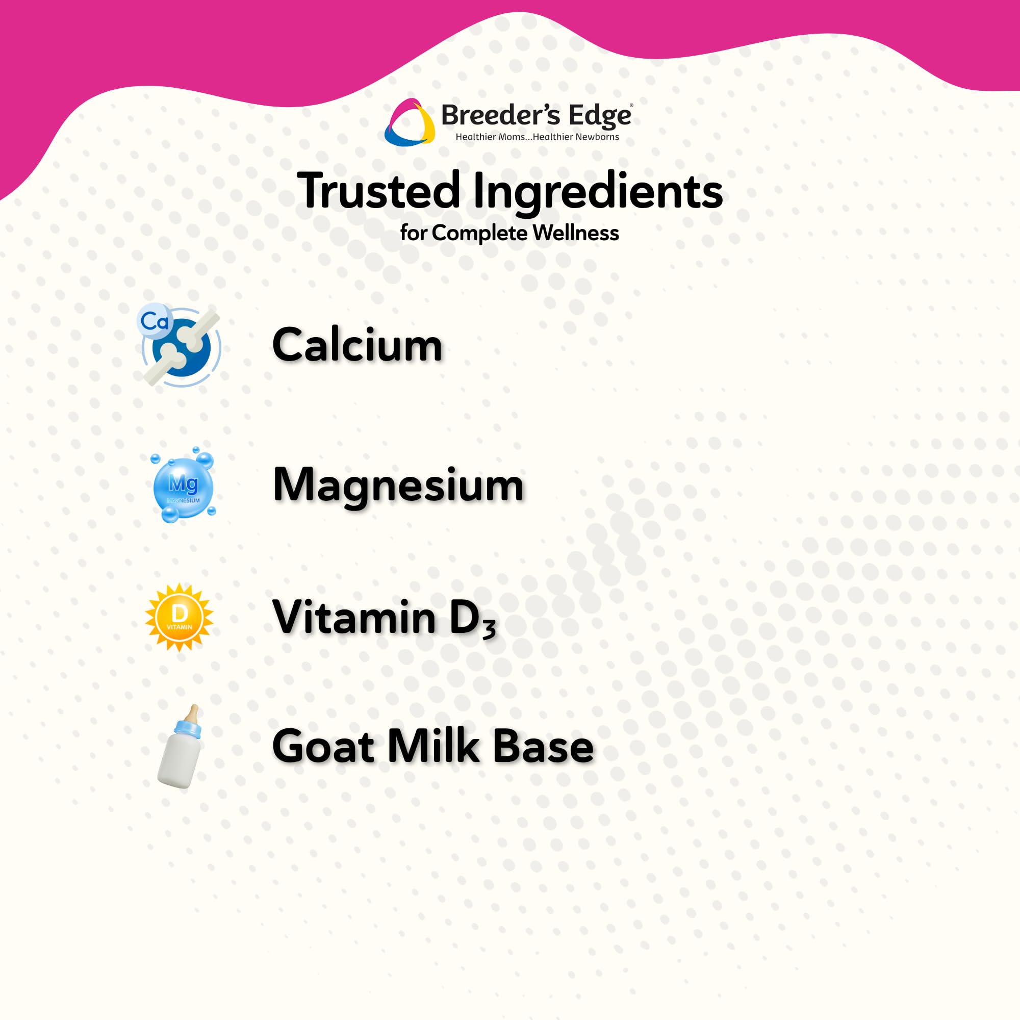 Revival Breeder's Edge Cal Plus powder provides calcium and D3 for bone health.
