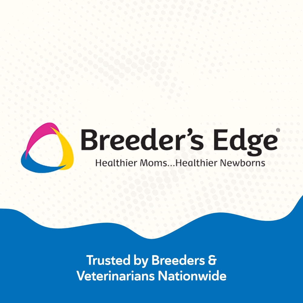 Revival Breeder’s Edge Oxy Stud packaging scene highlights trusted, veterinarian-backed support.