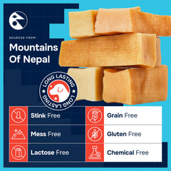 REXIPETS Himalayan Yak Cheese Dog Chew embodies mountain made flavor from Himalayan regions.