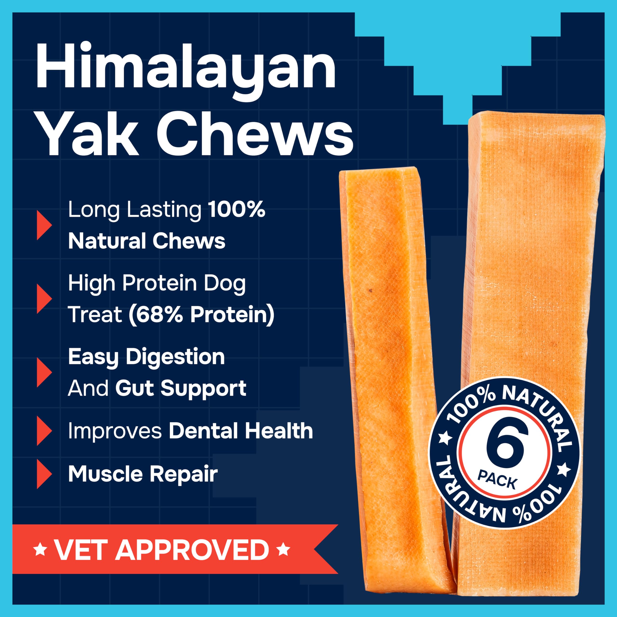 REXIPETS natural-yak-cheese-chew-closeup highlights lactose-free, gluten-free dental-friendly snack.