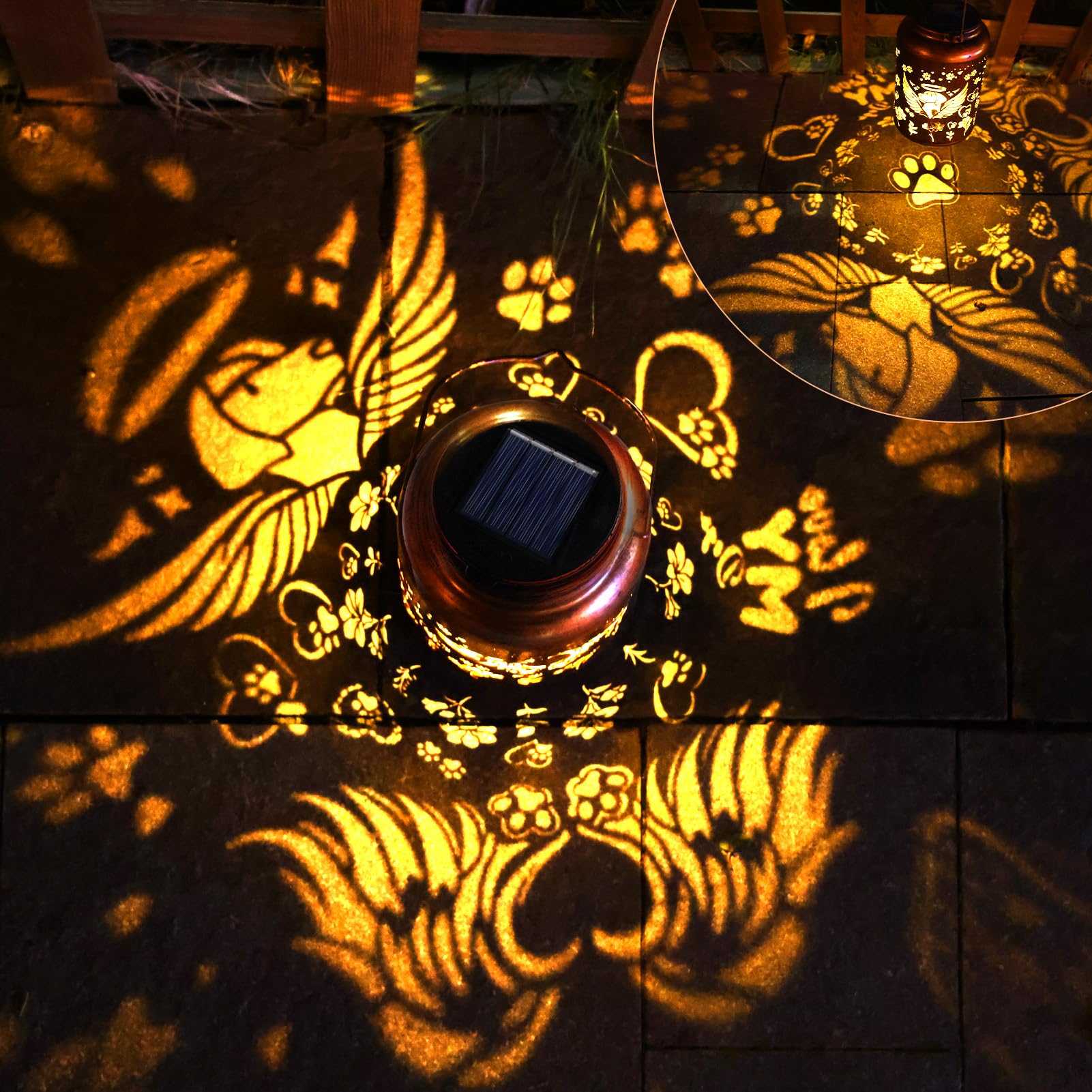 ReyeeInc solar panel 52mm captures sun efficiently, charging for daytime to night glow
