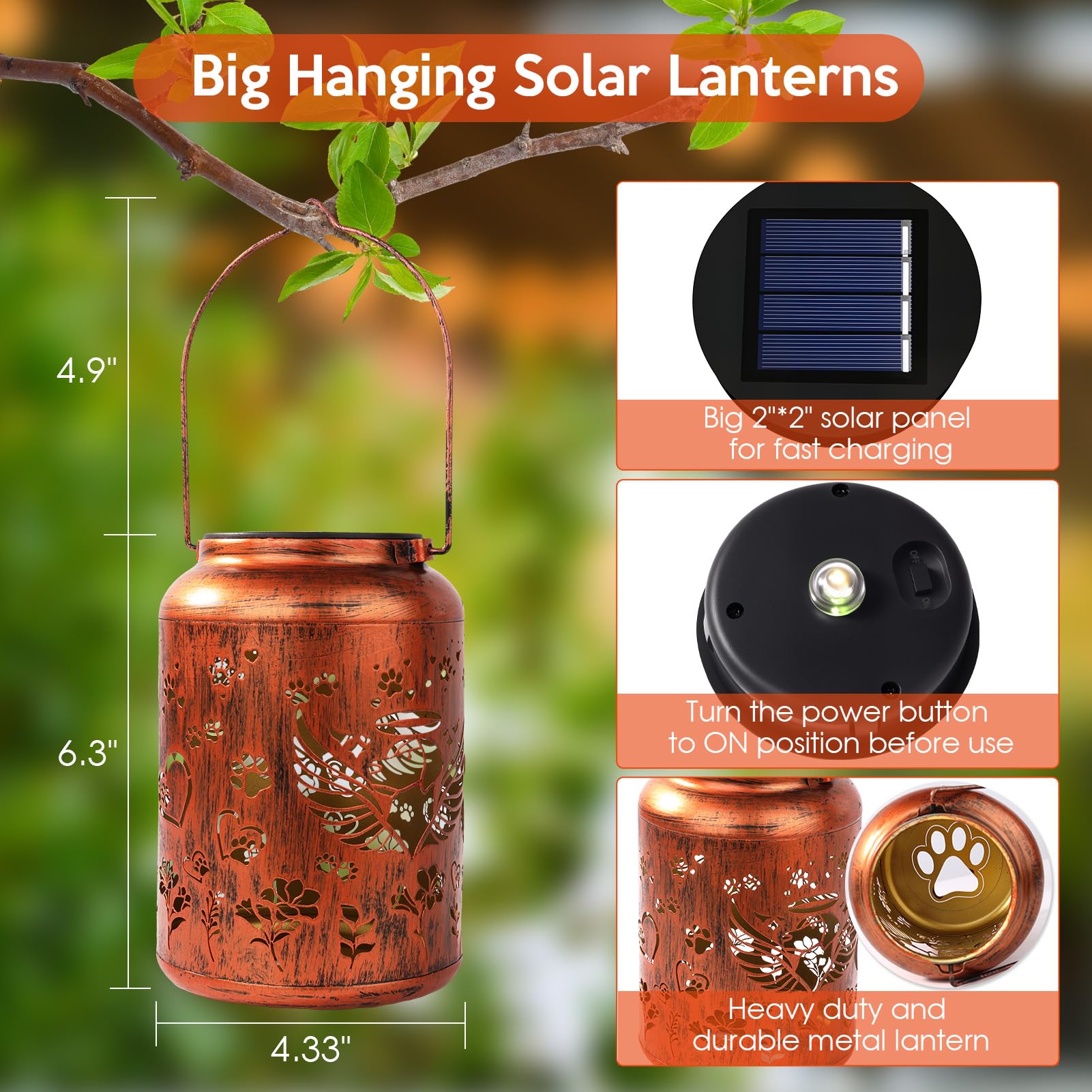 ReyeeInc waterproof outdoor lantern endures weather for durable memorial lighting
