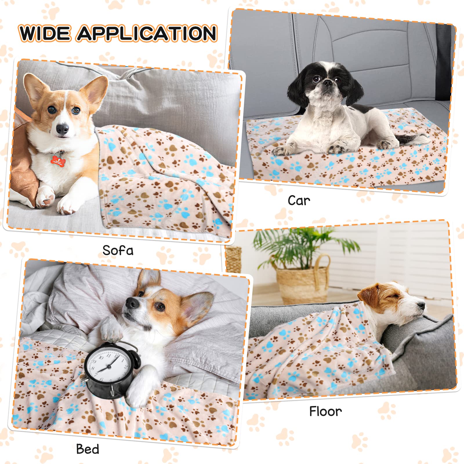 Rezutan beige pet blanket complements home decor while keeping pets cozy.