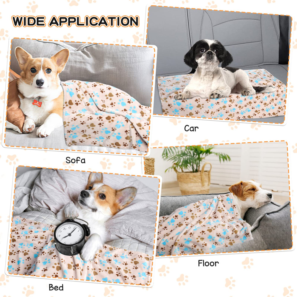 Rezutan beige pet blanket complements home decor while keeping pets cozy.