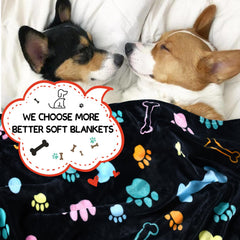 Rezutan dog blanket on sofa demonstrates everyday comfort and easy care