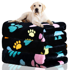 Rezutan dog blanket pack-1 features ultra-soft plush fabric for cozy kennel and bed use