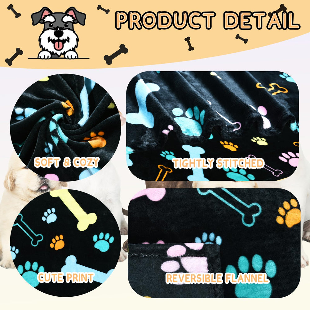 Rezutan dog blanket pack-2 highlights durable flannel perfect for sofa lounging