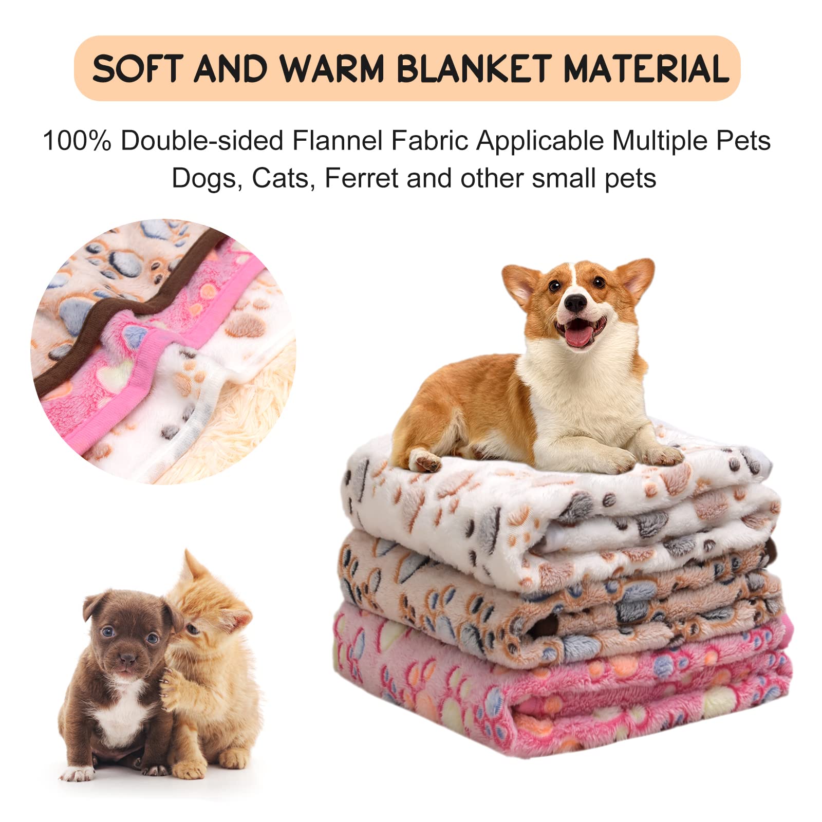 Rezutan double-stitched pet blanket durable after washing
