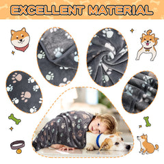 Rezutan kennel bed grey blanket draped over crate for resting calm