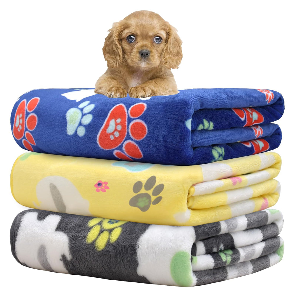Rezutan mantas para perros pequeños, conjunto de tres, ideal para proteger muebles.