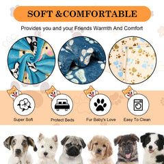 Rezutan Premium Dog Blanket beige folded demonstrates versatile color options for any space.