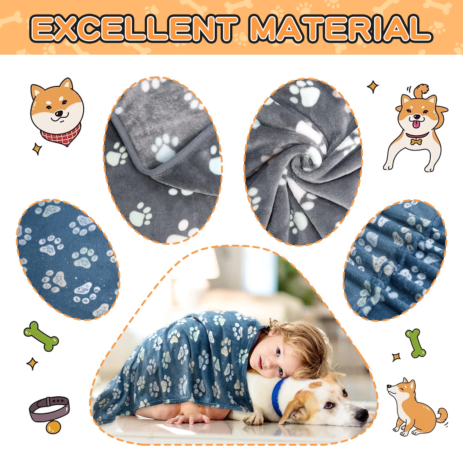 Rezutan paw-pattern closeup highlights durable stitching and fade-resistant print