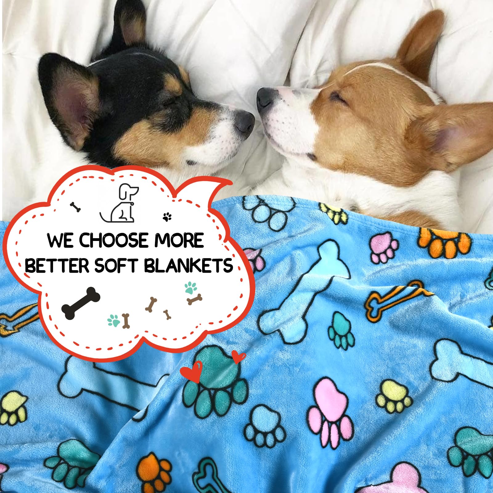Rezutan reversible print blue blanket closeup reveals double-sided color design