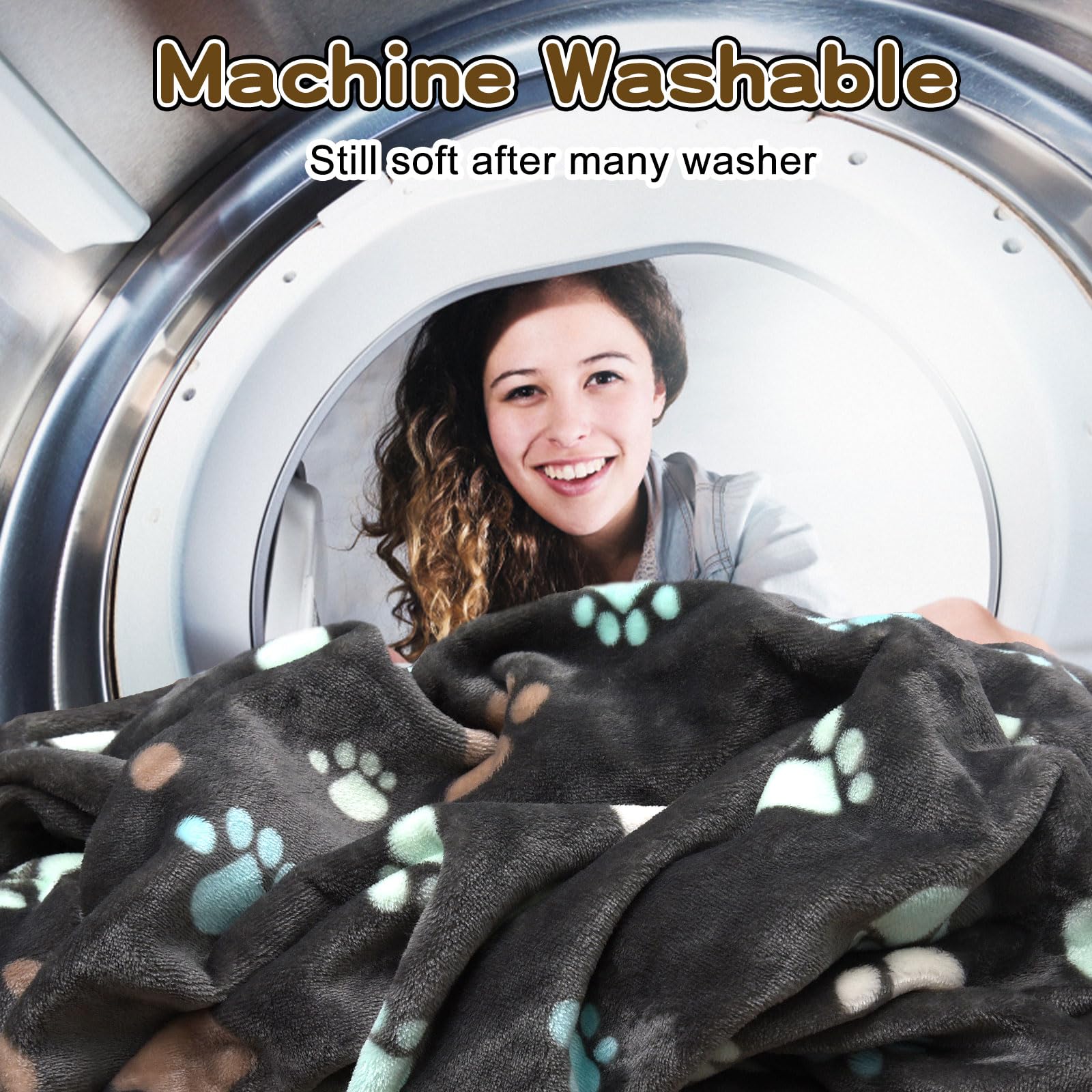 Rezutan Upgraded Dog Blanket easy-care cleaning keeps fur off surfaces.