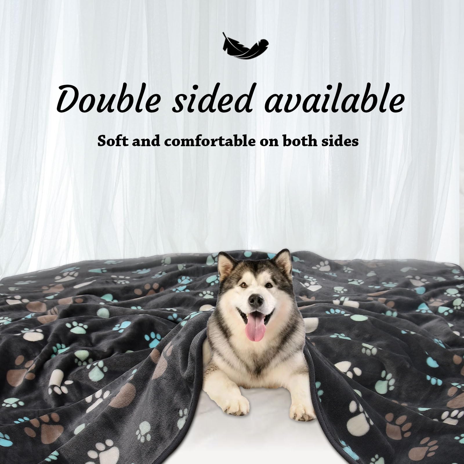 Rezutan Upgraded Dog Blanket car-seat usage demonstrates versatile indoor-outdoor comfort.