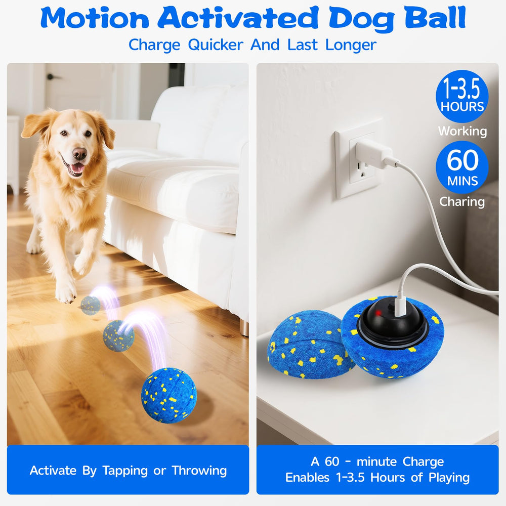 RGISHOP durable bounce and roll toy supports skill-building and obedience training.