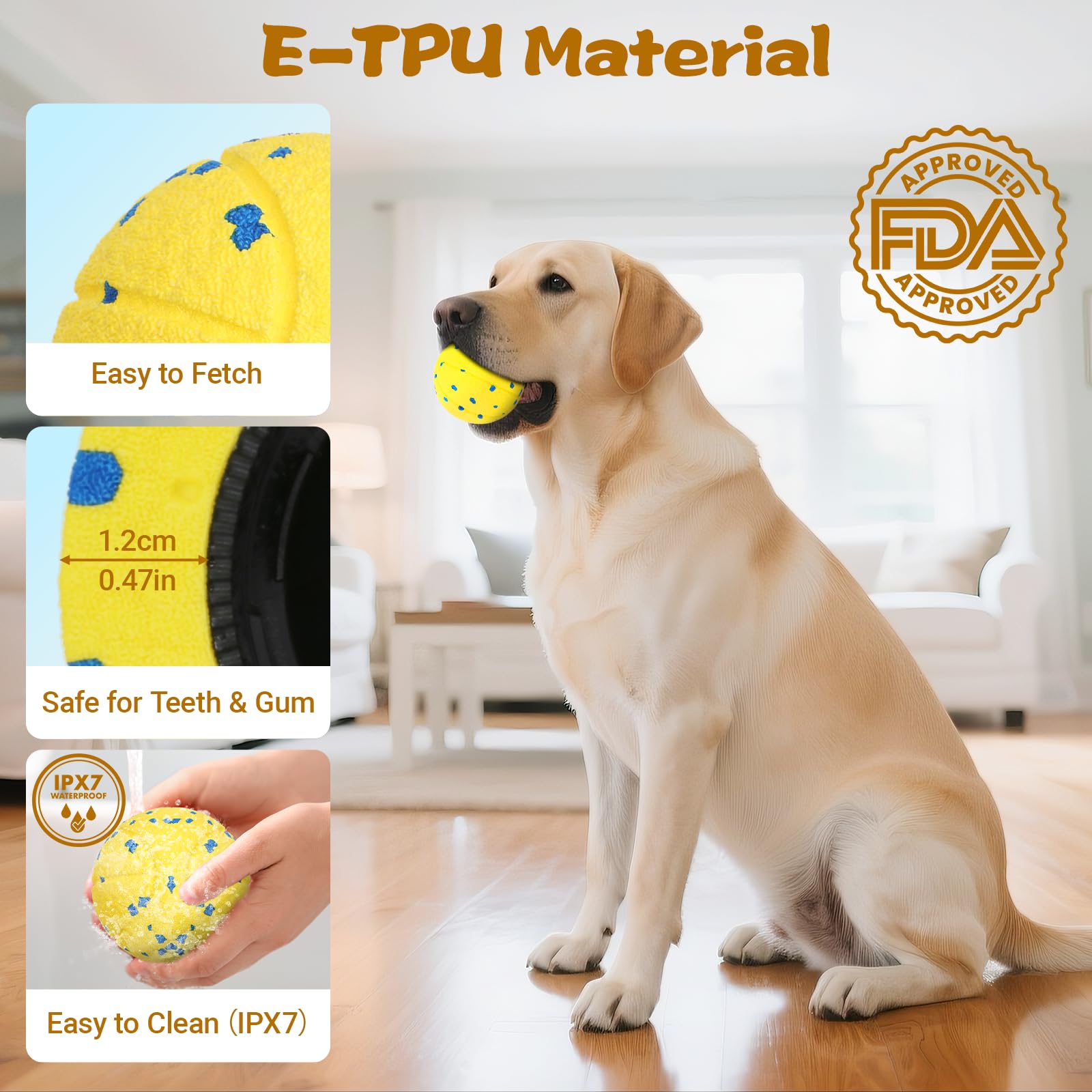 RGISHOP ball is IPX7 waterproof for wet or grassy play