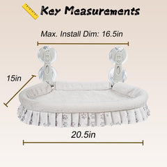 RherGrac cat window perch with four suction cups highlights secure attachment for active large cats.