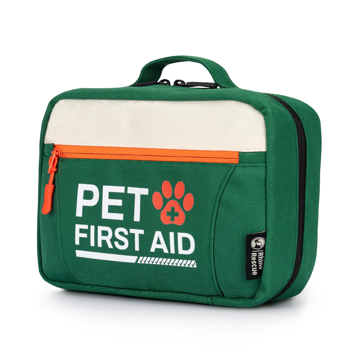 RHINO RESCUE pet first aid kit contents highlight essential emergency supplies for quick care