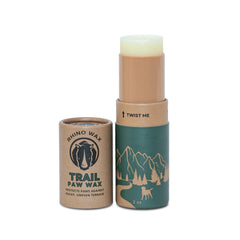 Rhino Wax dog paw trail wax applicator tube ready for quick pre-hike protection