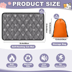 Riakrum anti-slip base cat bed demonstrates secure placement on floors or cages.
