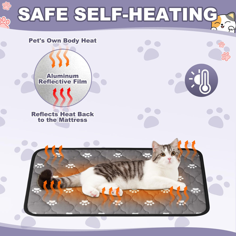 Riakrum outdoor-ready cat bed pad shown for travel and camping use.