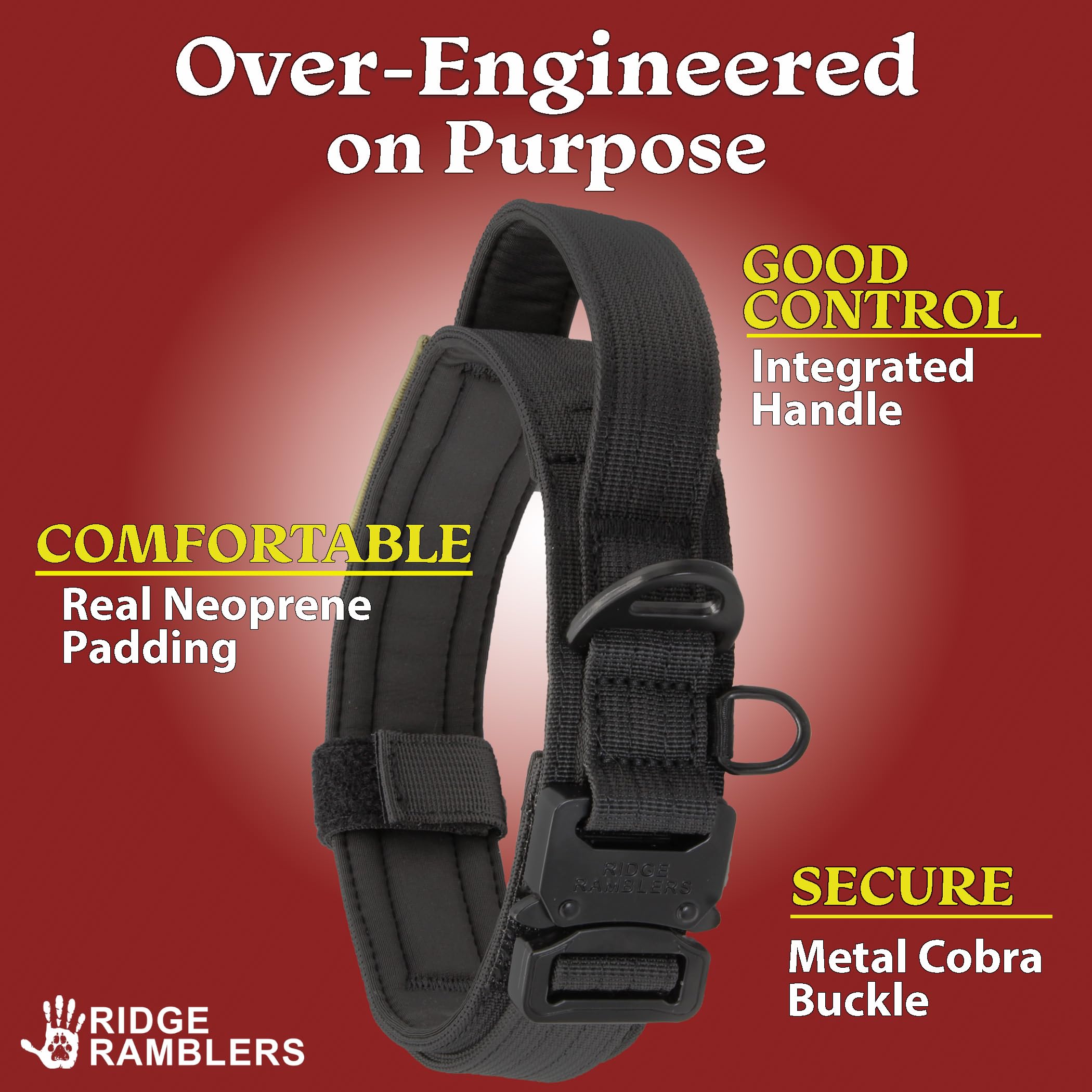 Ridge Ramblers neoprene padding detail provides all-day comfort on muddy trails.