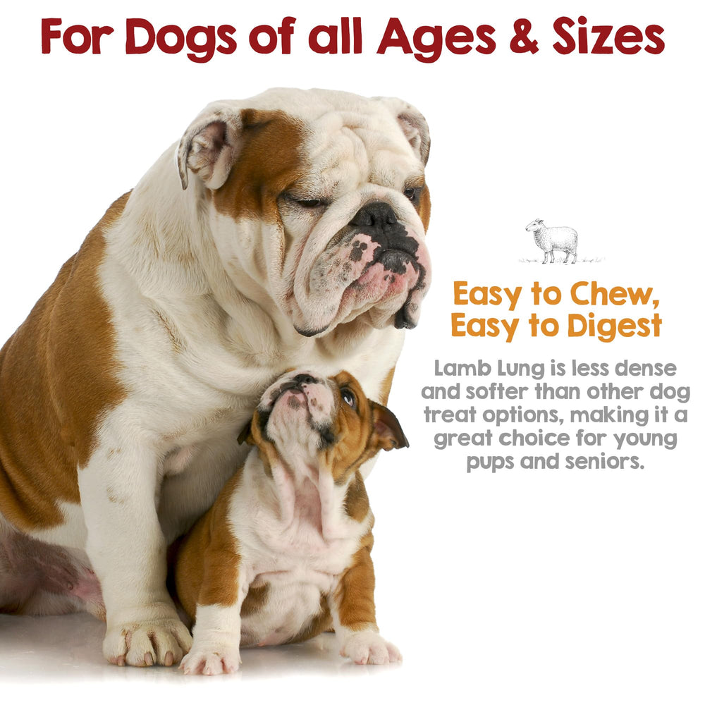 Ridley's crunchy-texture lamb lung dog chews ideal for training.