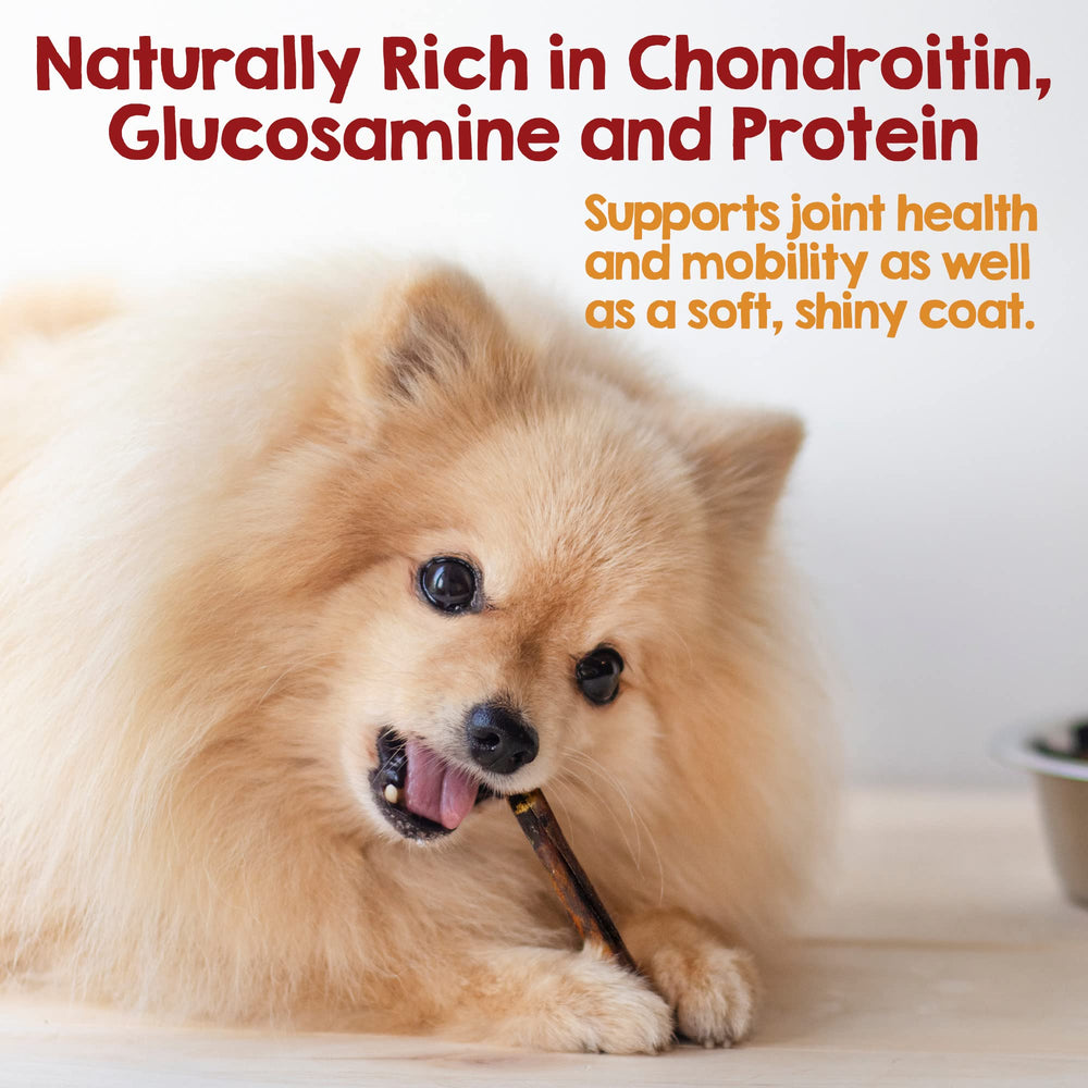 Riley's single-ingredient beef corium chew offers digestible, gluten-free dog treat.