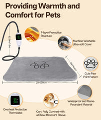 Ringco heating pad warm bed demonstrates comforting heat for winter relaxation.