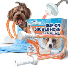 Rinseroo soft-spray head gentle yet thorough for anxious pets