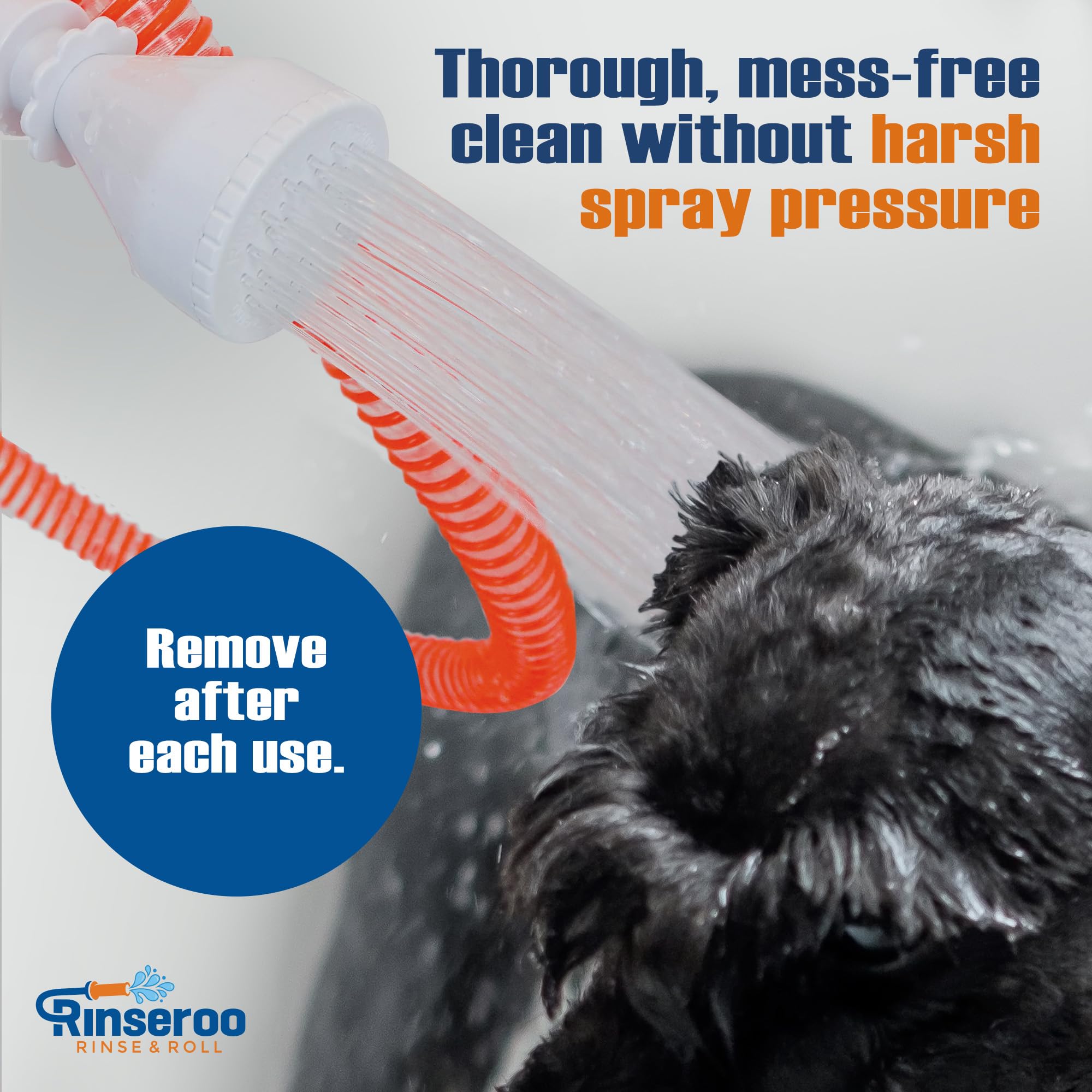 Rinseroo tool-free attachment simplifies setup without tools
