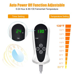 RIOGOO heating pad auto-off promotes safe, worry-free operation.