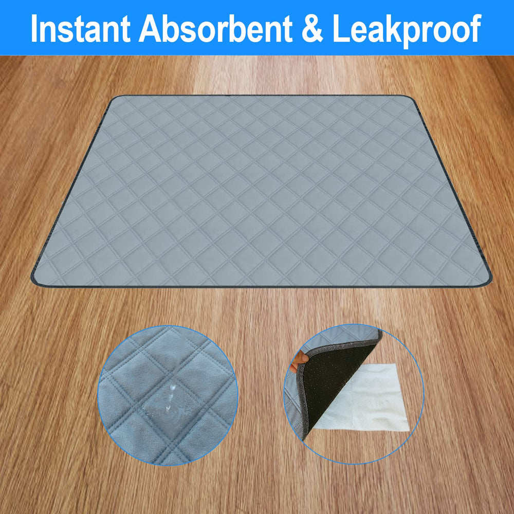RIOUSSI absorbent dog pad in use reduces mess around living areas.
