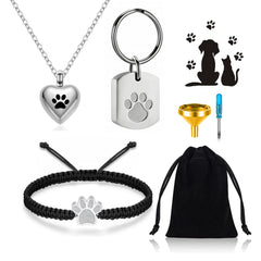 RIPFEVURN pet cremation bracelet paw-urn keeps memories close.