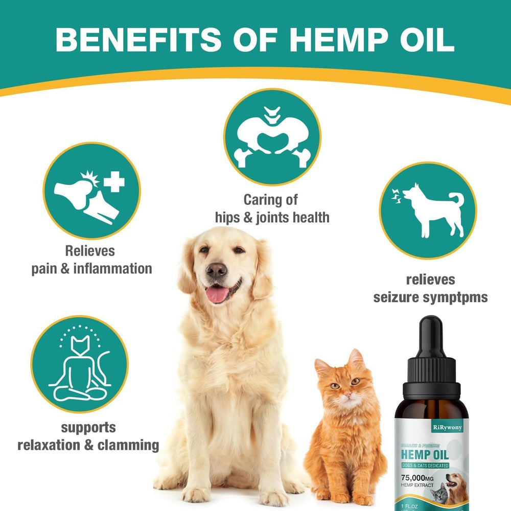 RiRywony Health hemp oil for dogs promotes relaxed mobility during daily activities