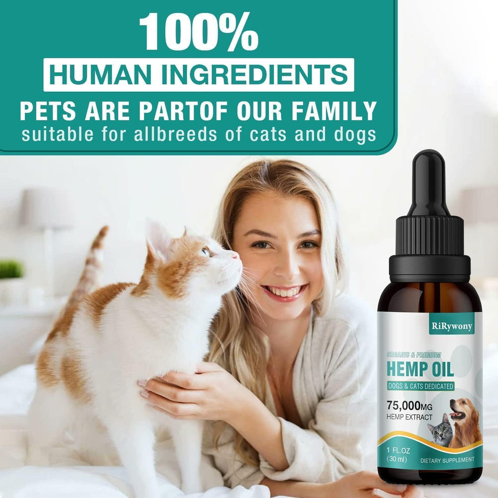 RiRywony Health hemp oil enriched with Omega 3-6-9 supports healthy skin
