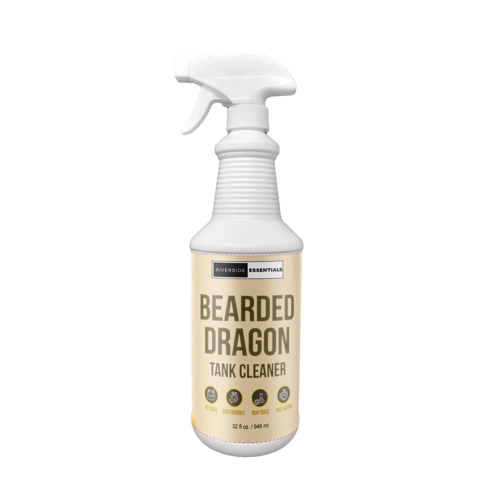 Riverside Essentials Bearded Dragon Tank Cleaner Made-in-USA bottle for dependable terrarium care
