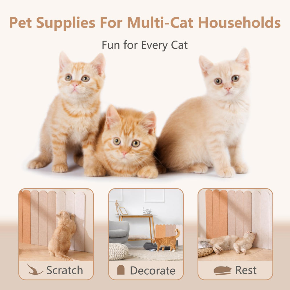 RizzQi furniture protector keeps sofas safe while cats scratch vertically