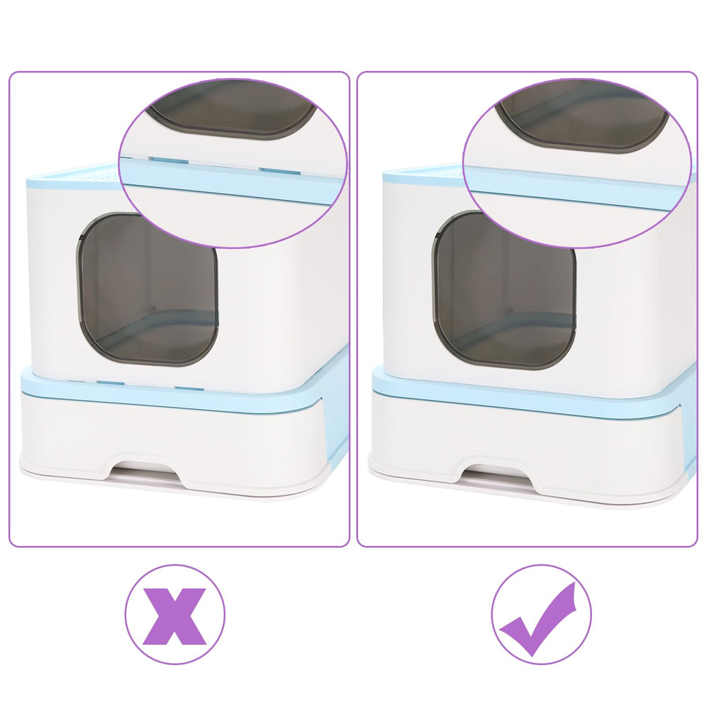RIZZARI easy-clean design speeds daily maintenance and litter changes.