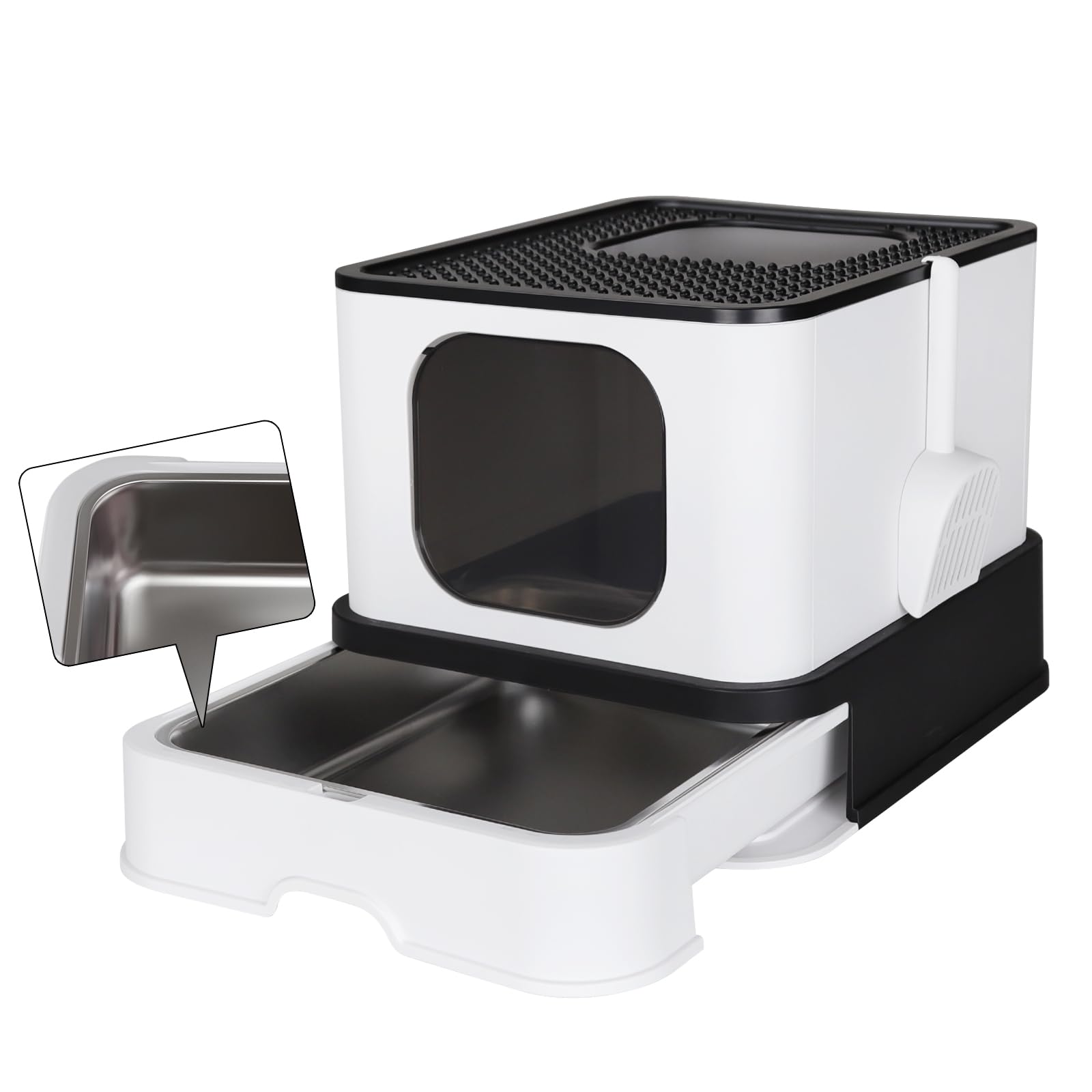 RIZZARI easy-clean drawer tray demonstrated for quick maintenance.