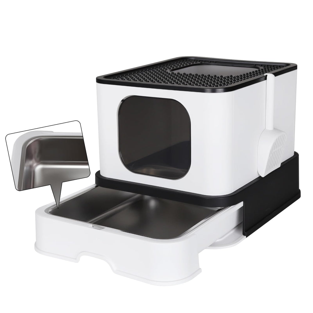 RIZZARI easy-clean drawer tray demonstrated for quick maintenance.
