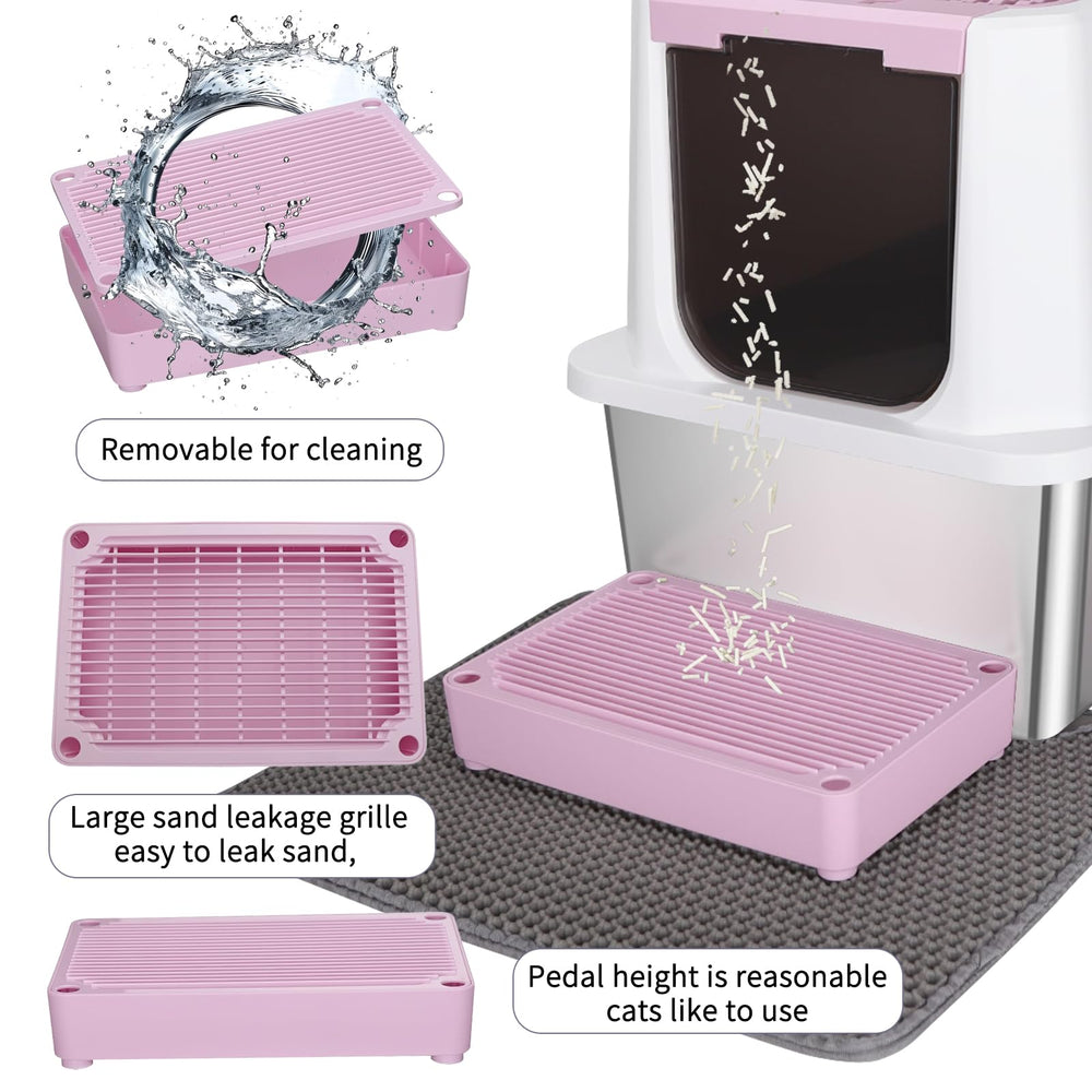 RIZZARI large capacity 25 lbs fits big cats with room to move.