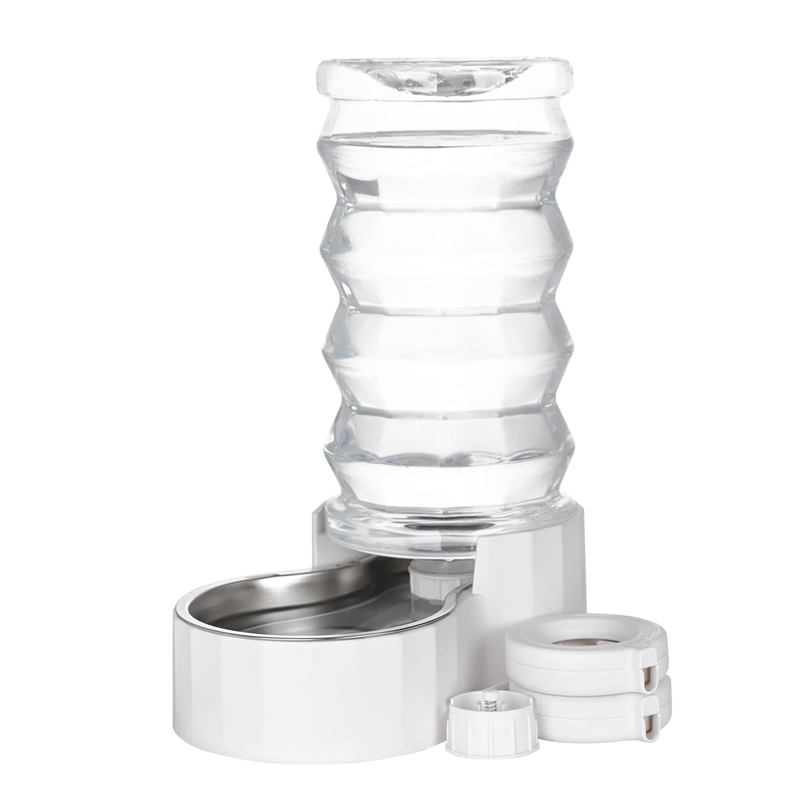 RIZZARI Large Gravity Water Dispenser front view showing 8L capacity for large dogs