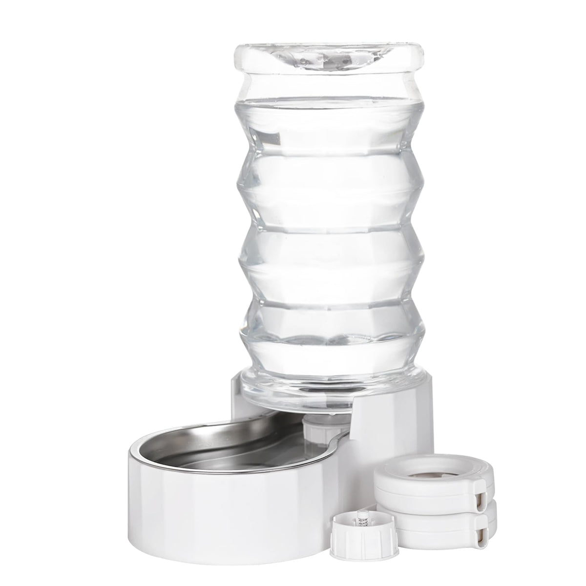RIZZARI Large Gravity Water Dispenser front view showing 8L capacity for large dogs
