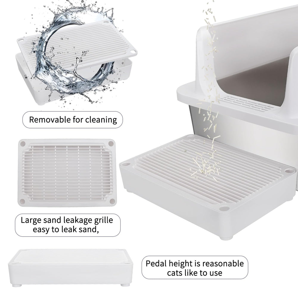 RIZZARI stainless steel design promotes odor control and easy cleaning.